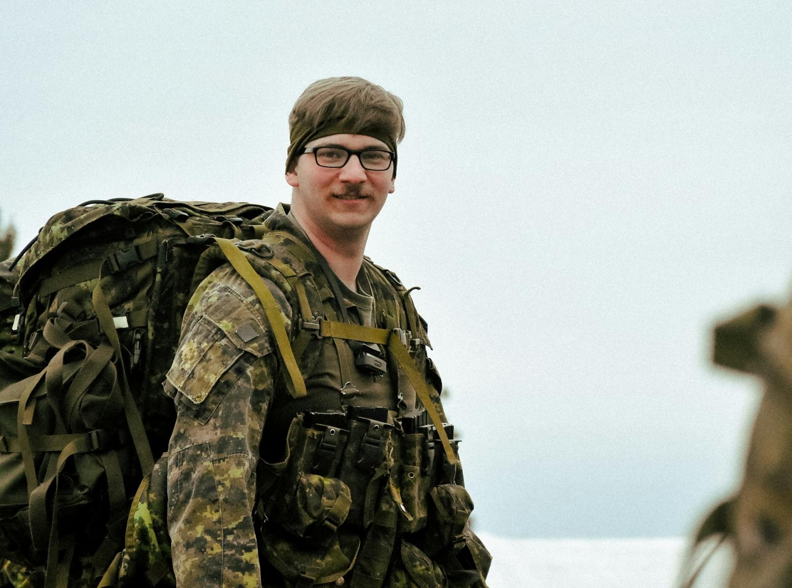 Man in military uniform